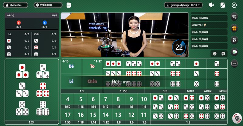Tham khảo hệ thống cửa cược xuống tiền tại các sảnh SicBo trực tuyến