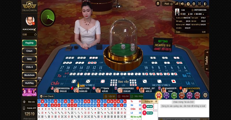 Tài Xỉu livestream - Phiên bản đổi thưởng đặc sắc có 1 không 2